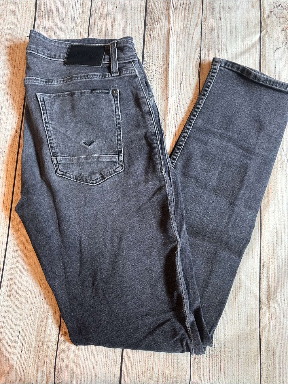 Hudson Jeans Men's Dark Gray Blake Slim Straight Jeans sz 32